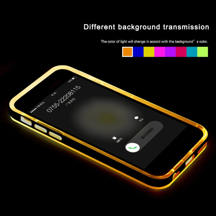 ROCK for iPhone 6 Plus Slide Slice Design TPU + PC Protective Case with Colour Call LED Lighting Flashing Function