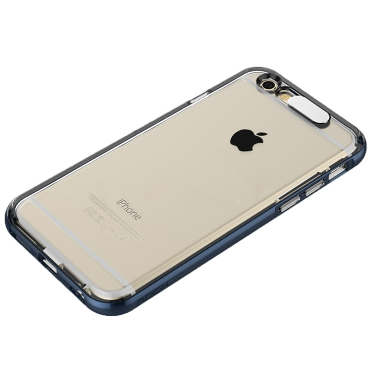 ROCK for iPhone 6 Plus Slide Slice Design TPU + PC Protective Case with Colour Call LED Lighting Flashing Function