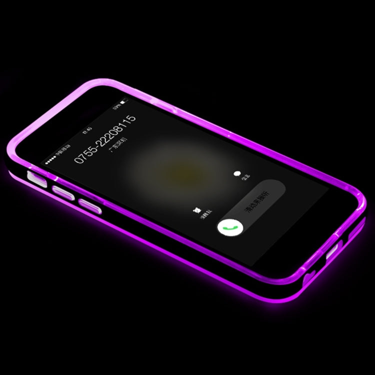 ROCK for iPhone 6 Plus Slide Slice Design TPU + PC Protective Case with Colour Call LED Lighting Flashing Function