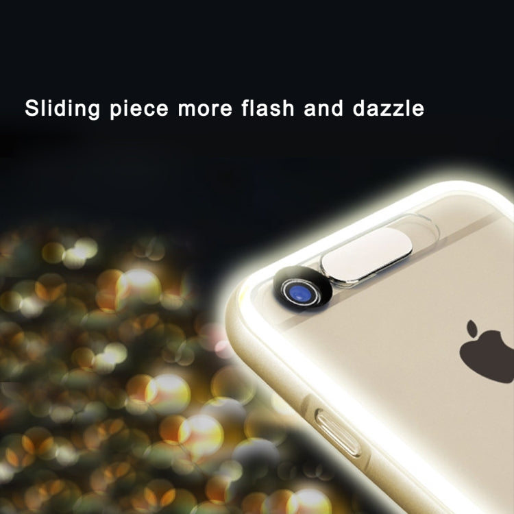 ROCK for iPhone 6 Plus Slide Slice Design TPU + PC Protective Case with Colour Call LED Lighting Flashing Function