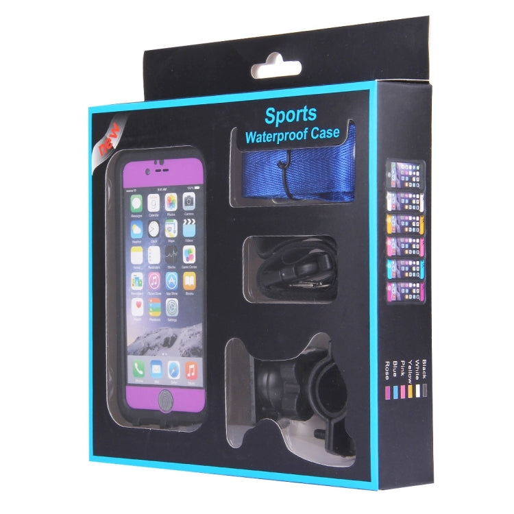 5 in 1 for iPhone 6 Plus & 6s Plus IP68 PC + TPU Sports Waterproof Protective Case with Touch ID Function,Water Resistant Depth: 2M