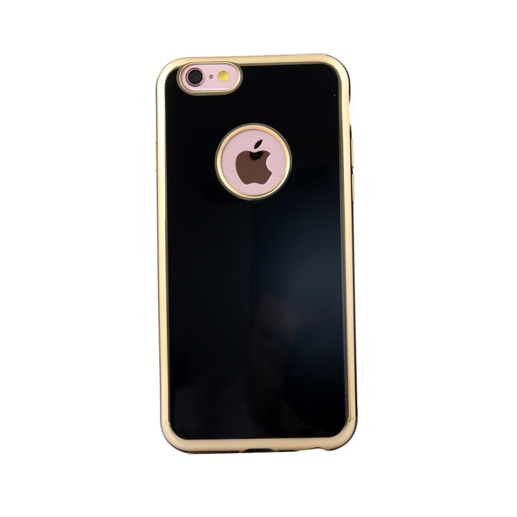 For iPhone 6 Plus & 6s Plus Electroplating Gold Edge Soft TPU Protective Case