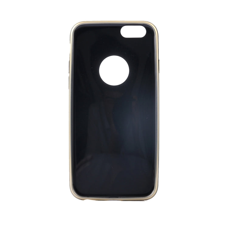 For iPhone 6 Plus & 6s Plus Electroplating Gold Edge Soft TPU Protective Case