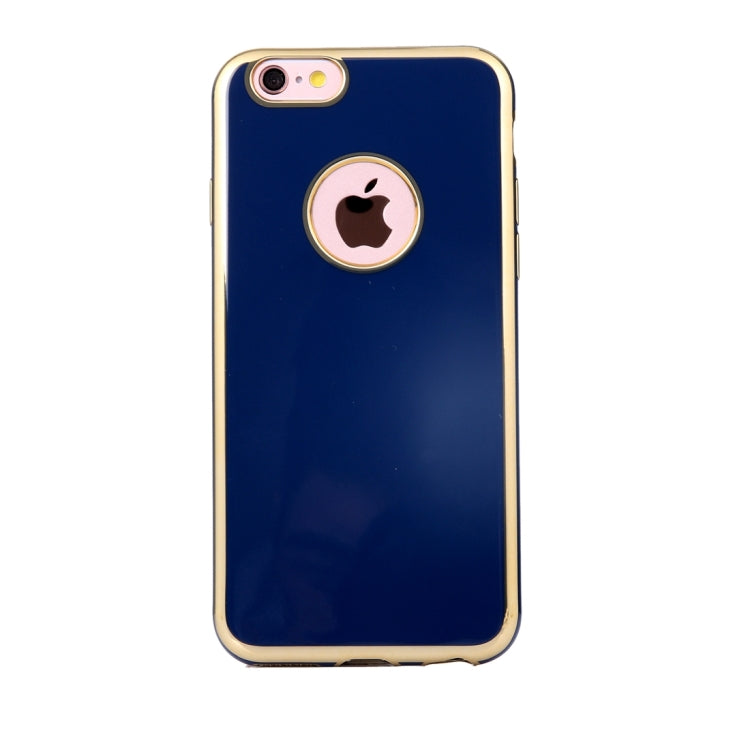 For iPhone 6 Plus & 6s Plus Electroplating Gold Edge Soft TPU Protective Case