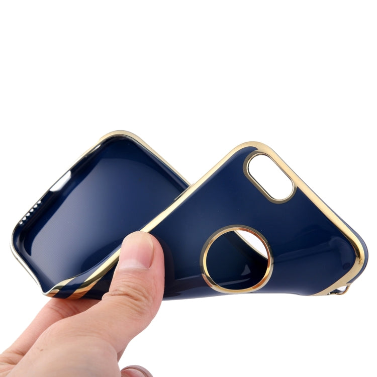 For iPhone 6 Plus & 6s Plus Electroplating Gold Edge Soft TPU Protective Case