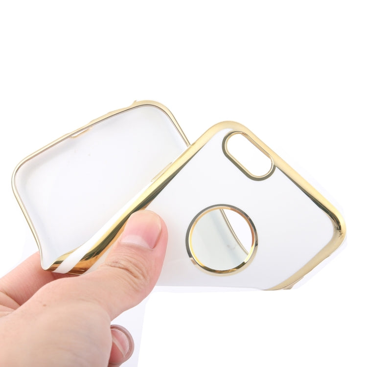 For iPhone 6 Plus & 6s Plus Electroplating Gold Edge Soft TPU Protective Case