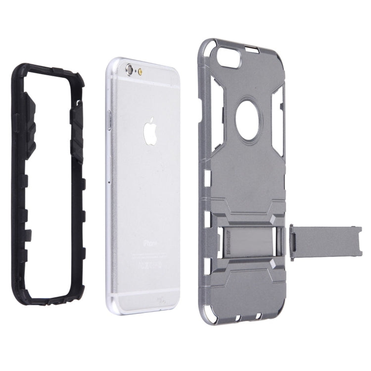 For iPhone 6 Plus & 6s Plus Separable TPU + PC Combination Case with Holder
