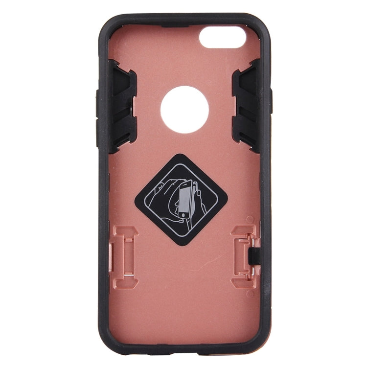 For iPhone 6 Plus & 6s Plus Separable TPU + PC Combination Case with Holder