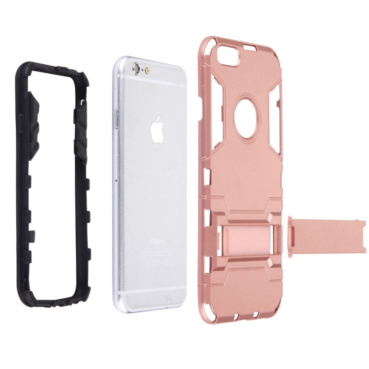 For iPhone 6 Plus & 6s Plus Separable TPU + PC Combination Case with Holder