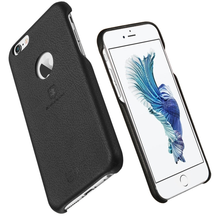 Lenuo for iPhone 6 Plus & 6s Plus Litchi Texture PU + PC Paste Skin Protective Case
