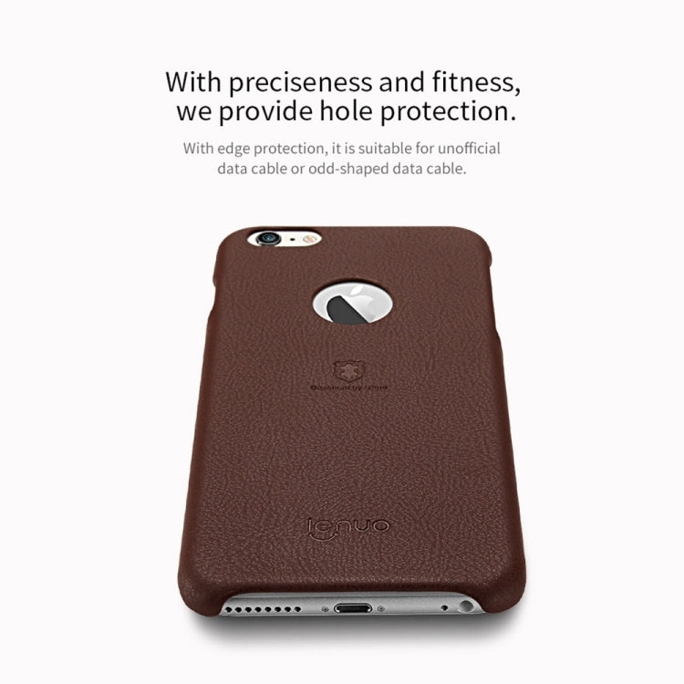 Lenuo for iPhone 6 Plus & 6s Plus Litchi Texture PU + PC Paste Skin Protective Case