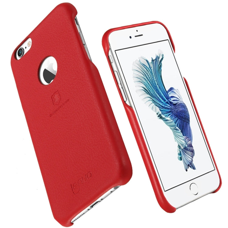 Lenuo for iPhone 6 Plus & 6s Plus Litchi Texture PU + PC Paste Skin Protective Case