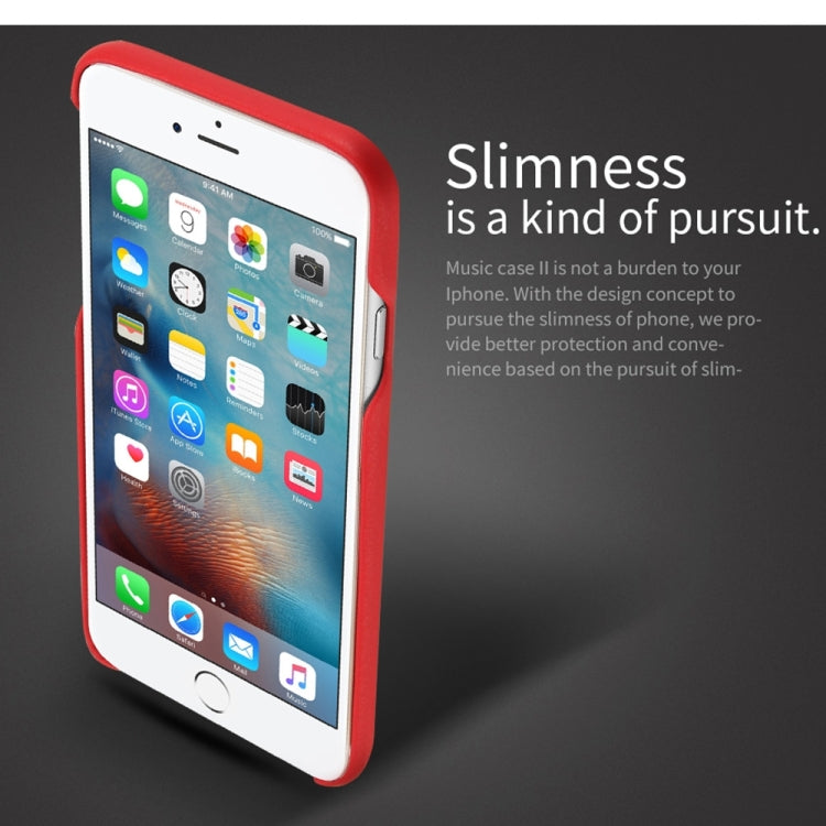 Lenuo for iPhone 6 Plus & 6s Plus Litchi Texture PU + PC Paste Skin Protective Case