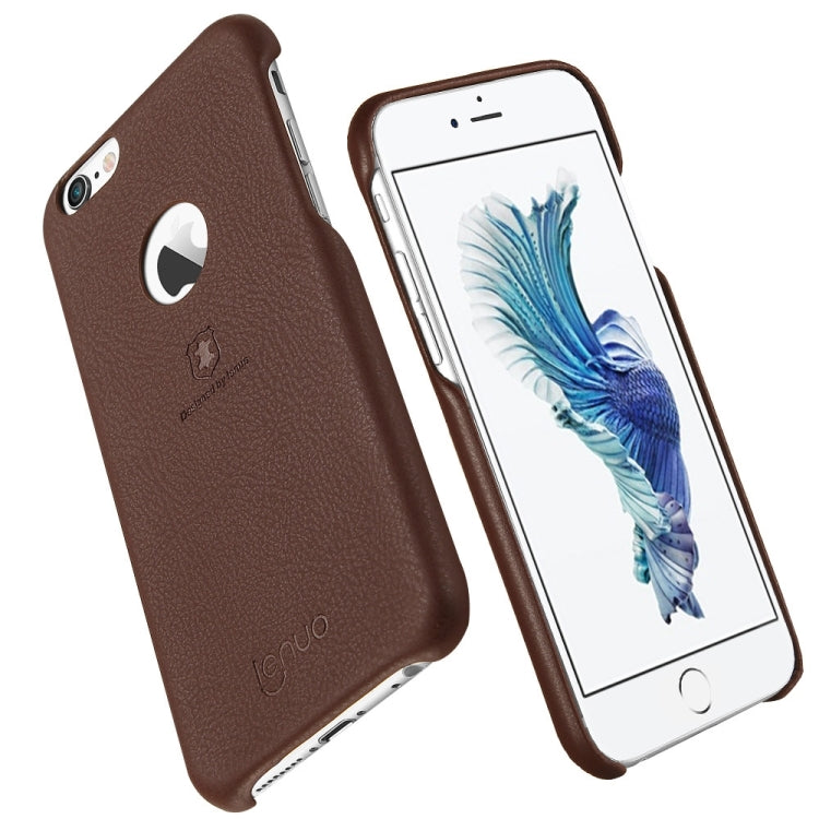 Lenuo for iPhone 6 Plus & 6s Plus Litchi Texture PU + PC Paste Skin Protective Case