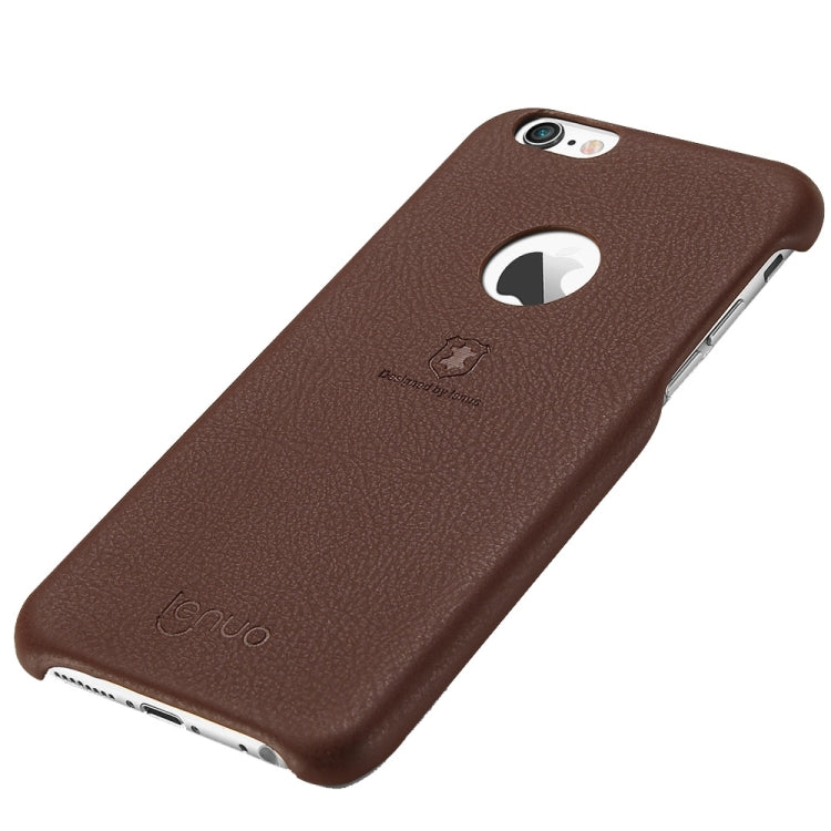 Lenuo for iPhone 6 Plus & 6s Plus Litchi Texture PU + PC Paste Skin Protective Case