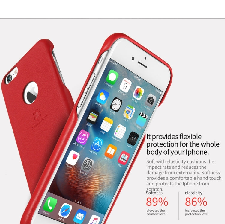 Lenuo for iPhone 6 Plus & 6s Plus Litchi Texture PU + PC Paste Skin Protective Case