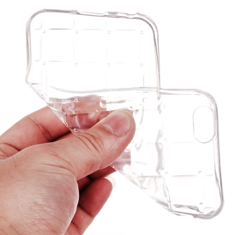 For iPhone 6s Plus Transparent Grid TPU Protective Case