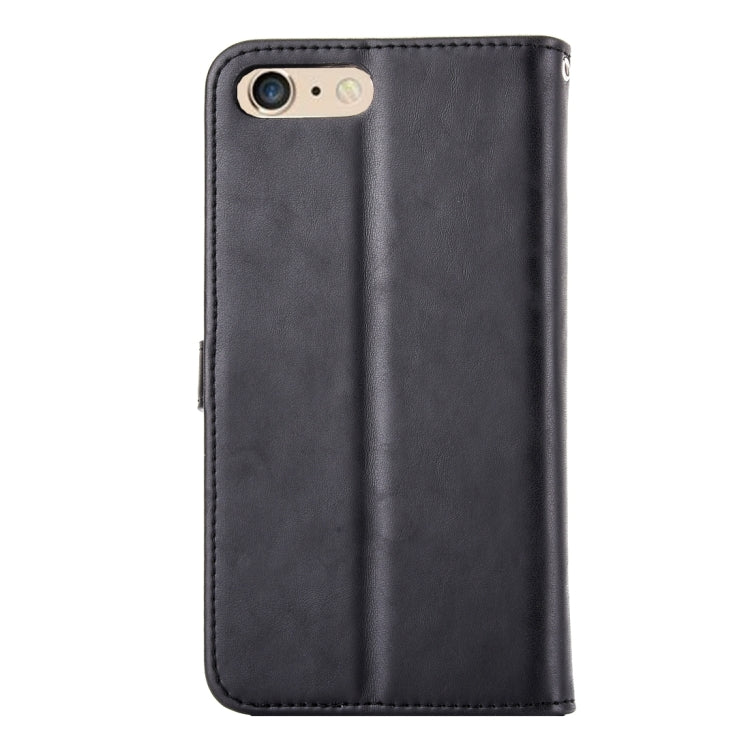 For iPhone 6 Plus & 6s Plus Embroidery Flower Pattern Horizontal Flip Leather Case with Holder & Card Slots & Wallet & Photo Frame
