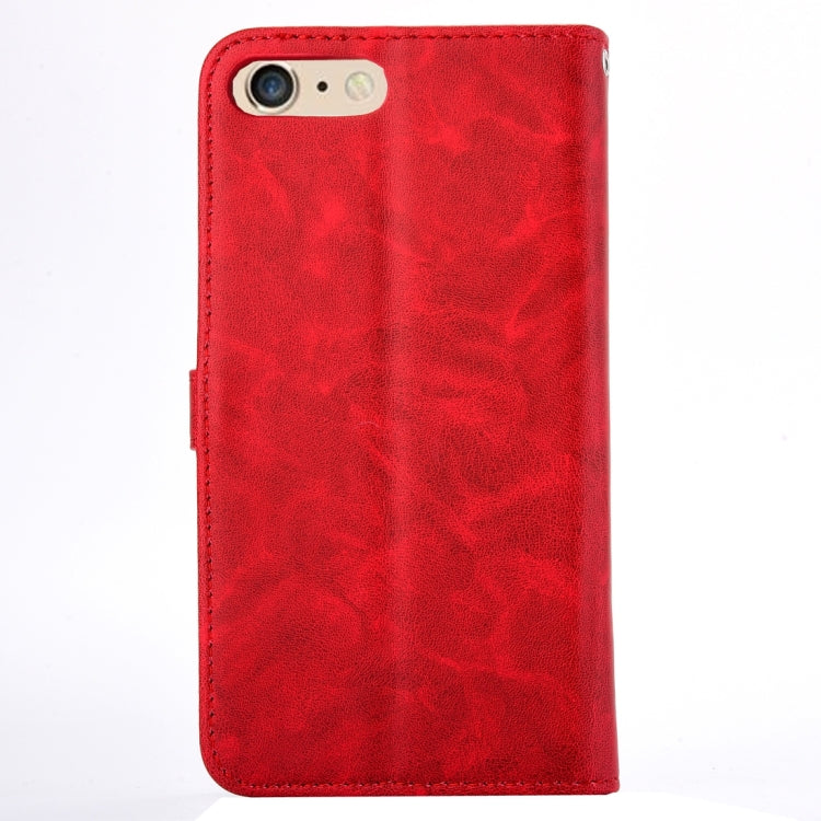 For iPhone 6 Plus & 6s Plus Embroidery Flower Pattern Horizontal Flip Leather Case with Holder & Card Slots & Wallet & Photo Frame