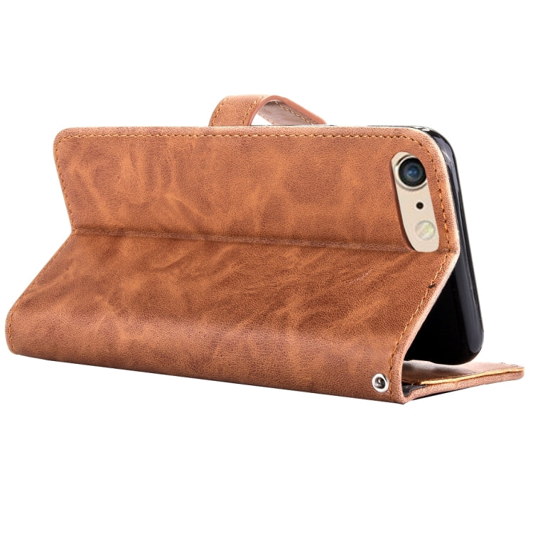 For iPhone 6 Plus & 6s Plus Embroidery Flower Pattern Horizontal Flip Leather Case with Holder & Card Slots & Wallet & Photo Frame