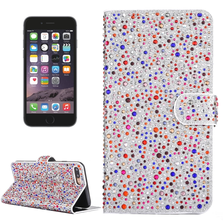For iPhone 6 Plus & 6s Plus Raindrops Pattern Horizontal Flip Leather Case with Holder & Card Slots