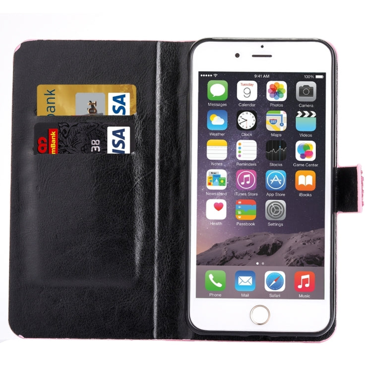 For iPhone 6 Plus & 6s Plus Raindrops Pattern Horizontal Flip Leather Case with Holder & Card Slots