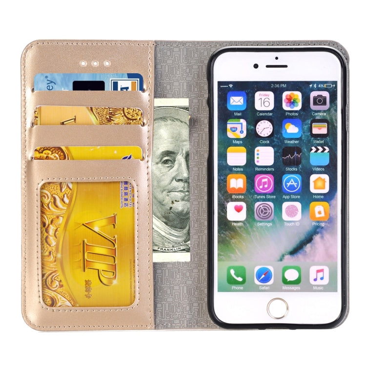 2 in 1 For iPhone 6 Plus & 6s Plus Horizontal Flip Leather Case with Separable Magnetic Back Cover Shell & Card Slots & Wallet & Photo Frame