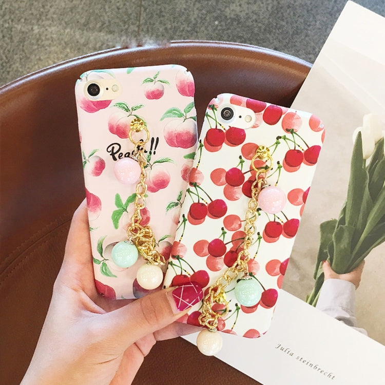 For iPhone 6 Plus & 6s Plus Summer fruit pattern Acrylic Protective Case with Chain