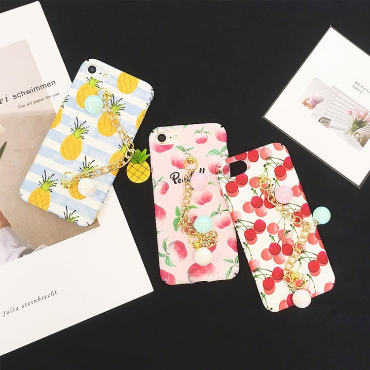 For iPhone 6 Plus & 6s Plus Summer fruit pattern Acrylic Protective Case with Chain