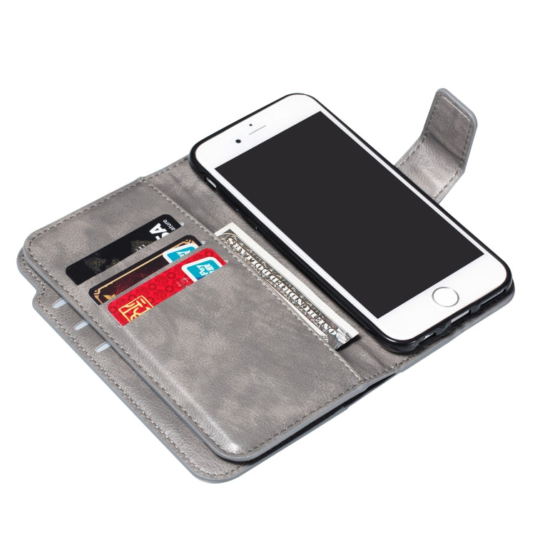 Litchi Texture Horizontal Flip Leather Case for iPhone 6 Plus, with Nine Card Slots & Wallet & Photo Frame