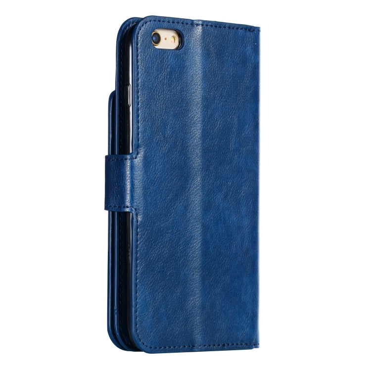 Litchi Texture Horizontal Flip Leather Case for iPhone 6 Plus, with Nine Card Slots & Wallet & Photo Frame