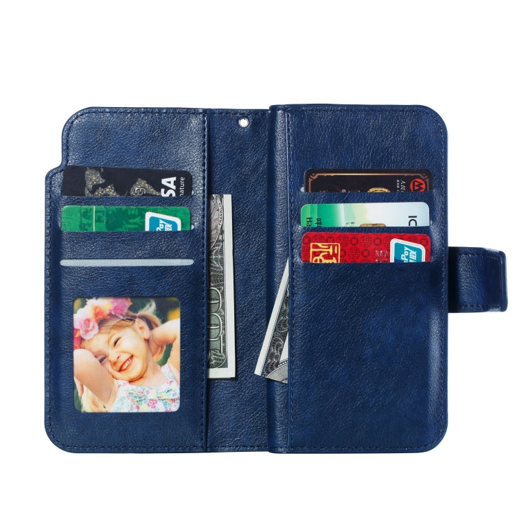 Litchi Texture Horizontal Flip Leather Case for iPhone 6 Plus, with Nine Card Slots & Wallet & Photo Frame