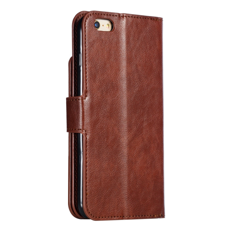 Litchi Texture Horizontal Flip Leather Case for iPhone 6 Plus, with Nine Card Slots & Wallet & Photo Frame