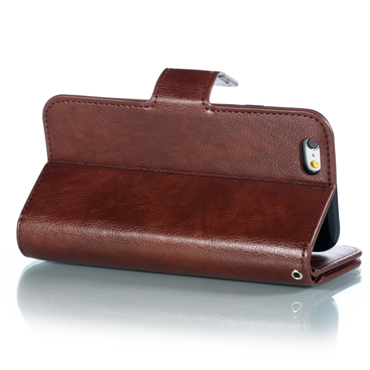 Litchi Texture Horizontal Flip Leather Case for iPhone 6 Plus, with Nine Card Slots & Wallet & Photo Frame