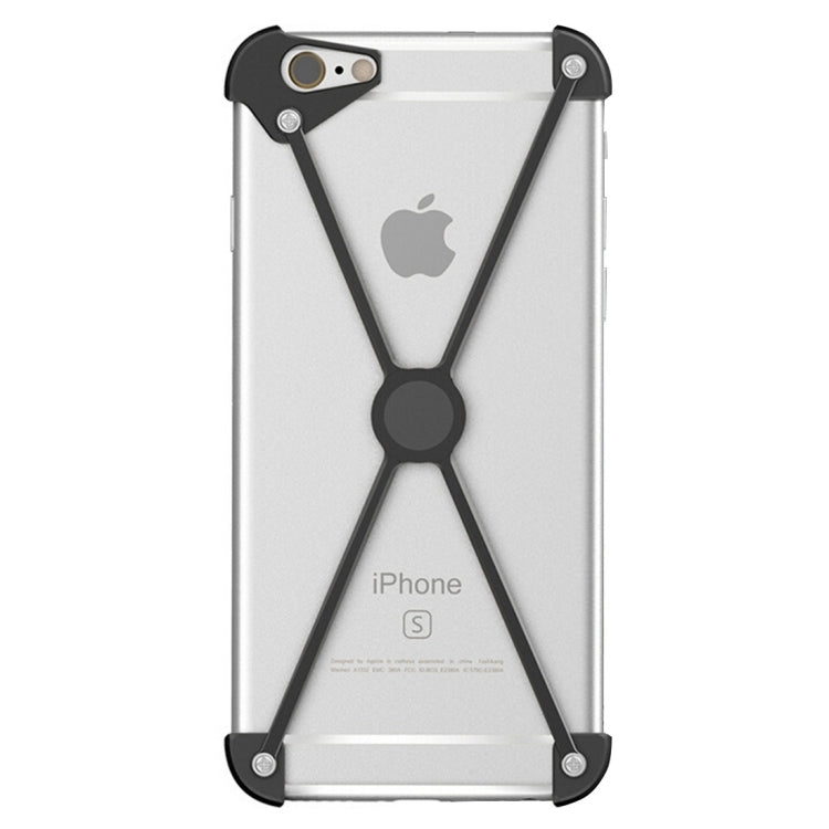 For iPhone 6 Plus & 6s Plus Type-X Metal Four Angle Anti Falling Protective Case