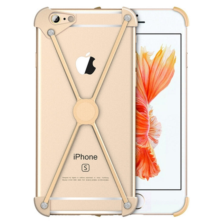 For iPhone 6 Plus & 6s Plus Type-X Metal Four Angle Anti Falling Protective Case
