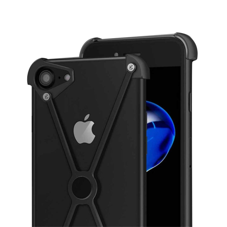 For iPhone 6 Plus & 6s Plus Type-X Metal Four Angle Anti Falling Protective Case