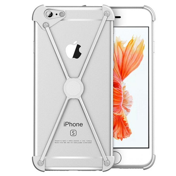 For iPhone 6 Plus & 6s Plus Type-X Metal Four Angle Anti Falling Protective Case