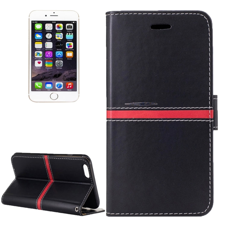 For iPhone 6 Plus & 6s Plus Crazy Horse Texture PU Leather Horizontal Flip Leather Case with Holder & Card Slots & Wallet & Photo Frame & Lanyard