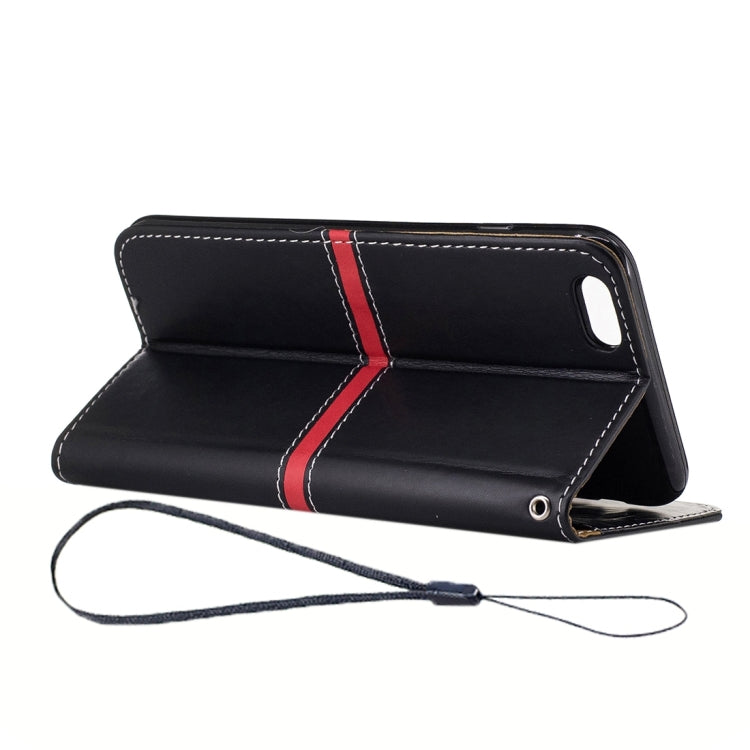 For iPhone 6 Plus & 6s Plus Crazy Horse Texture PU Leather Horizontal Flip Leather Case with Holder & Card Slots & Wallet & Photo Frame & Lanyard