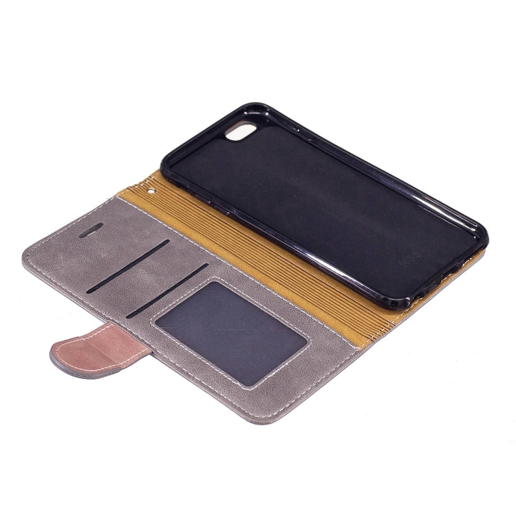 For iPhone 6 Plus & 6s Plus Crazy Horse Texture PU Leather Horizontal Flip Leather Case with Holder & Card Slots & Wallet & Photo Frame & Lanyard