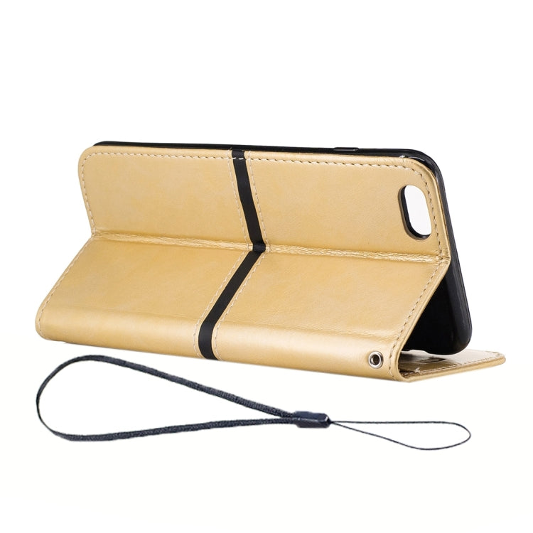 For iPhone 6 Plus & 6s Plus Crazy Horse Texture PU Leather Horizontal Flip Leather Case with Holder & Card Slots & Wallet & Photo Frame & Lanyard