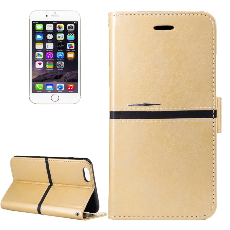For iPhone 6 Plus & 6s Plus Crazy Horse Texture PU Leather Horizontal Flip Leather Case with Holder & Card Slots & Wallet & Photo Frame & Lanyard