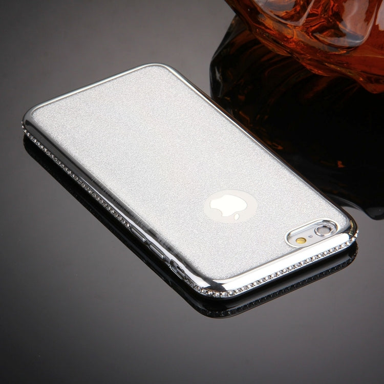 For iPhone 6 Plus & 6s Plus Diamond Encrusted Electroplating Flash Powder TPU Protective Case