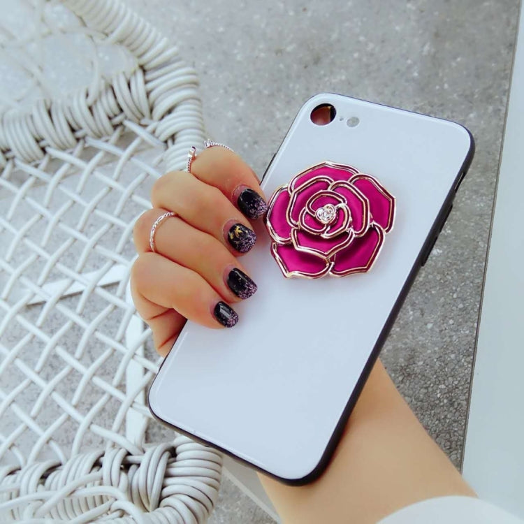 For iPhone 6 Plus & 6s Plus Rose Pattern Shockproof Protective Back Cover Case