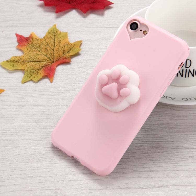 For iPhone 6 Plus & 6s Plus 3D Paw Print Pattern Squeeze Relief Squishy Dropproof Protective Back Cover Case