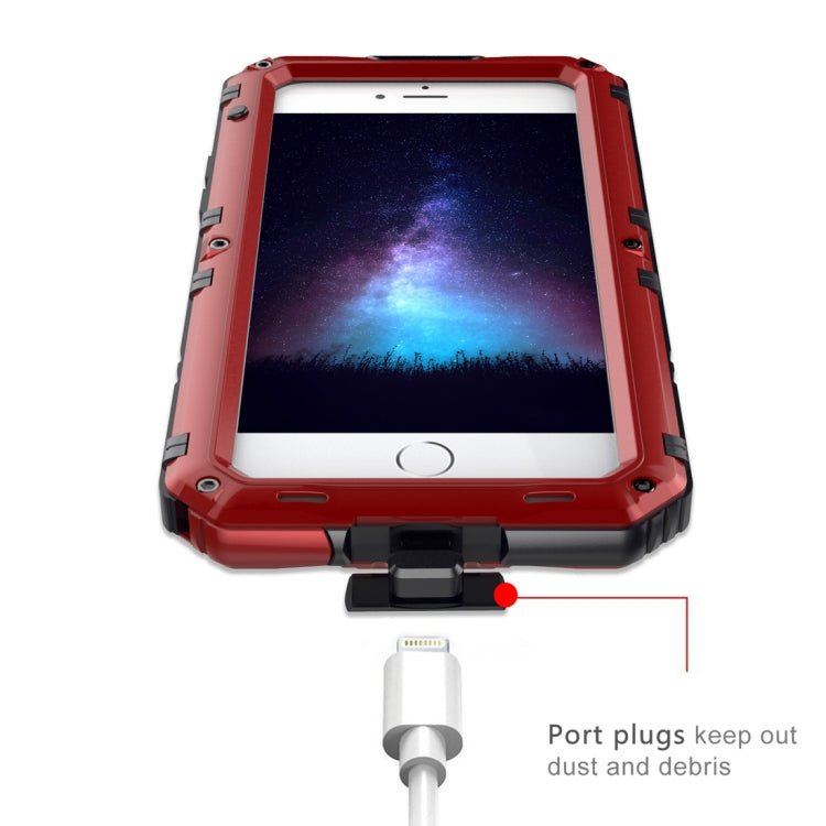 Waterproof Dustproof Shockproof Zinc Alloy + Silicone Case for iPhone 6 Plus & 6s Plus