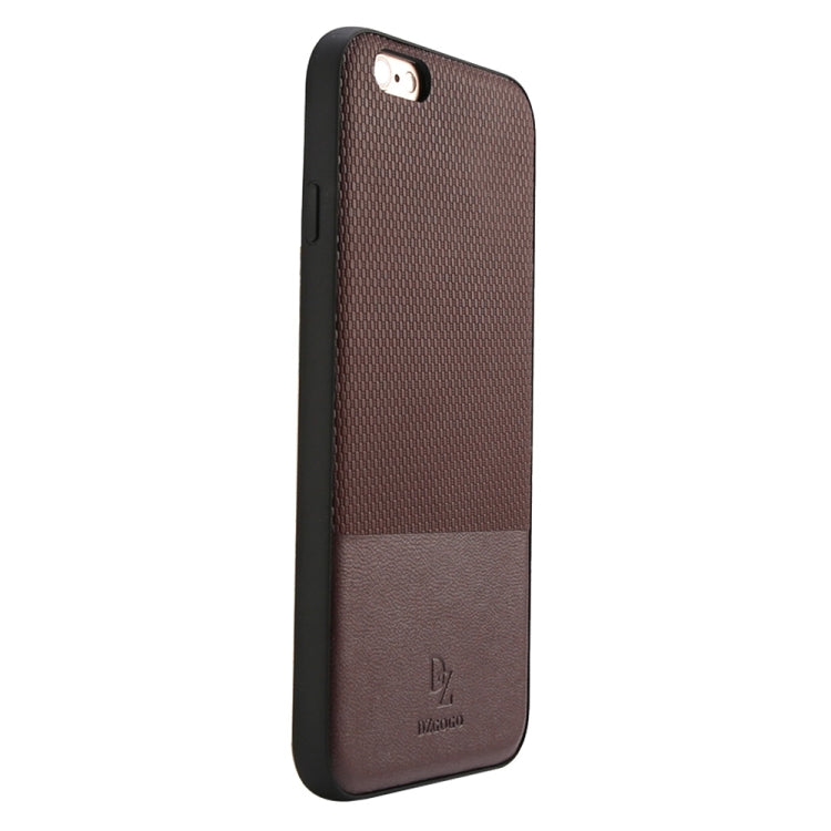 DZGOGO LUXURY Series for iPhone 6 Plus & 6s Plus TPU + PC Business Style Leatherwear Impact Combination Protection Case(Brown)