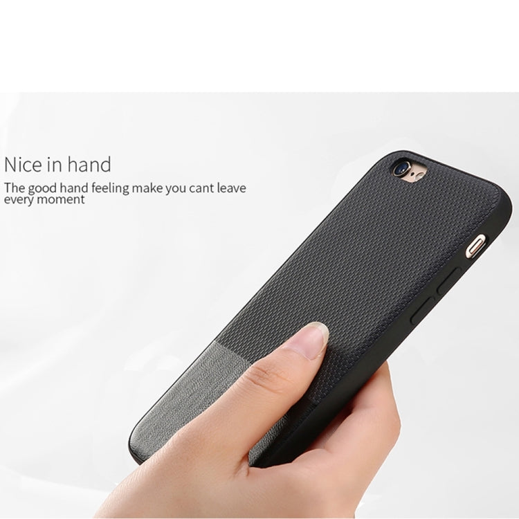 DZGOGO LUXURY Series for iPhone 6 Plus & 6s Plus TPU + PC Business Style Leatherwear Impact Combination Protection Case(Brown)