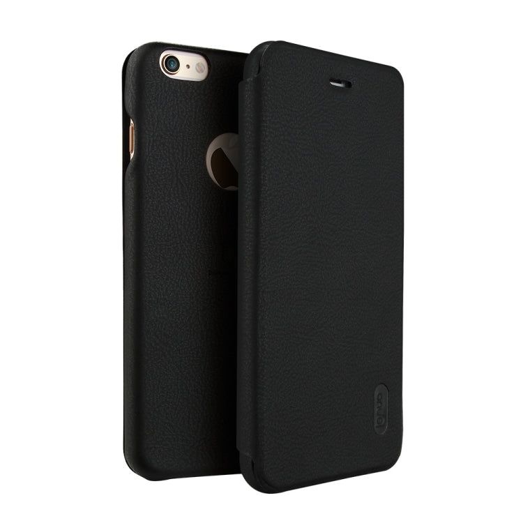 Lenuo for iPhone 6 Plus & 6s Plus PU+PC Litchi Texture Horizontal Flip Leather Case with Card Slots